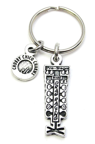 Drag Racing Light Tree Key Chain