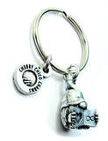 Book Lover Gnome Key Chain