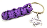 I Love Someone With Lupus 550 Military Spec Paracord Key Chain