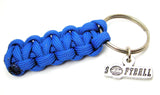 Softball Tab With Softball 550 Military Spec Paracord Key Chain