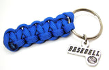 Baseball Tab With Baseball 550 Military Spec Paracord Key Chain