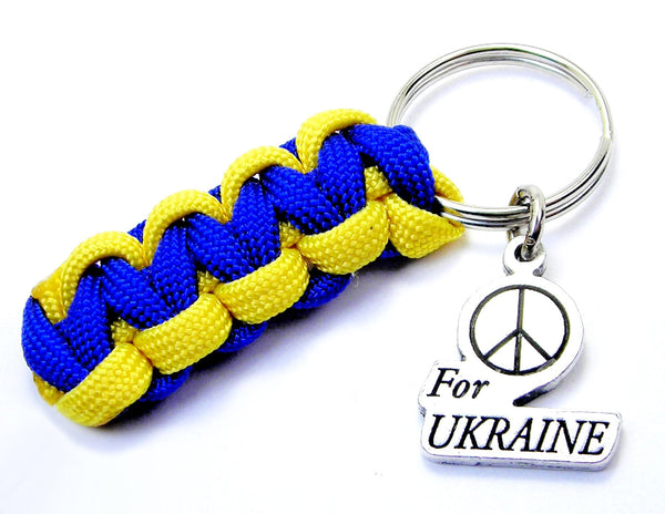 Peace For Ukraine 550 Military Spec Paracord Key Chain