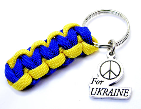 Peace For Ukraine 550 Military Spec Paracord Key Chain