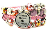 Gluten Makes Me Grumpy Multi Wrap Bracelet