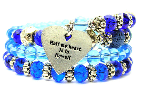 Half My Heart Is In Hawaii Multi Wrap Bracelet