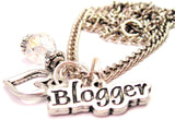 Blogger Heart And Crystal Necklace