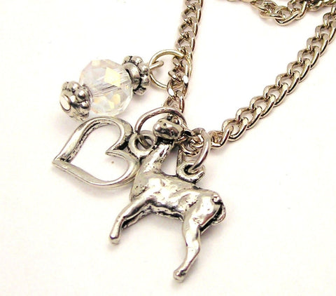 Alpaca Necklace with Small Heart