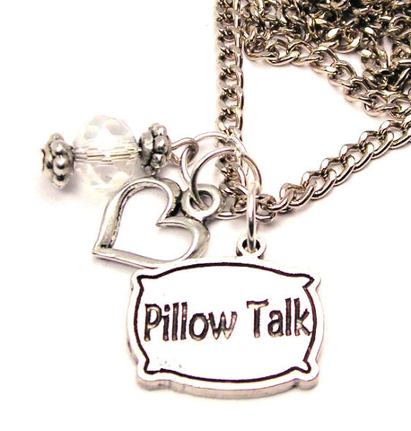 Pillow Talk Necklace with Small Heart