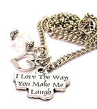 I Love The Way You Make Me Laugh Necklace with Small Heart