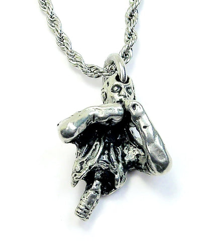 Half A Zombie Single Charm Necklace