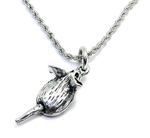 Rat Single Charm Necklace