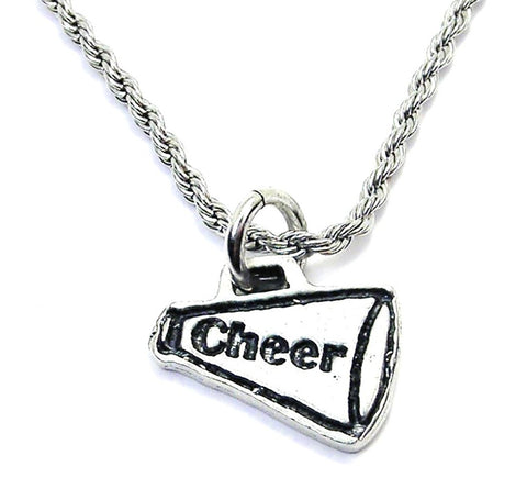 Cheer Horn Megaphone Single Charm Necklace