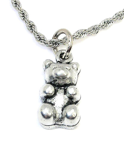 Gummy Candy Bear Single Charm Necklace