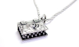 Necronomicon With Teeth Single Charm Necklace