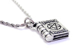 Satanic Book Single Charm Necklace