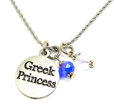 Greek Princess Stainless Steel Rope Chain Necklace