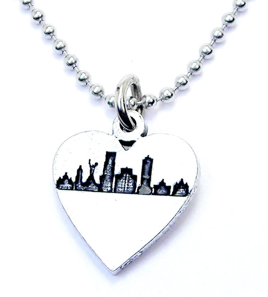 Ukrainian Skyline Ball Chain Necklace