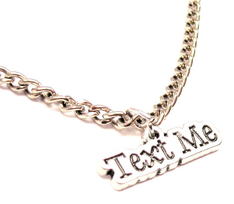 Text Me Single Charm Necklace