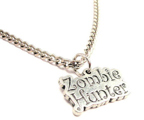 Zombie Hunter Single Charm Necklace