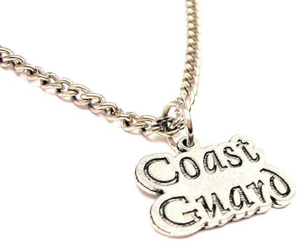 Coast Guard Single Charm Necklace