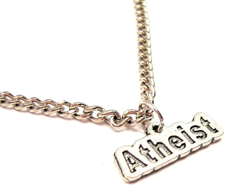 Atheist Single Charm Necklace