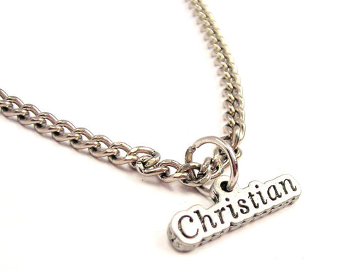 Christian Single Charm Necklace