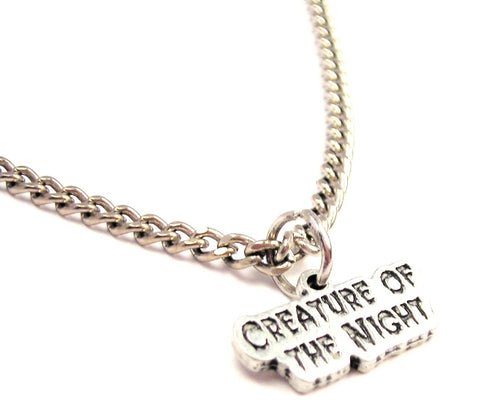 Creature Of The Night Single Charm Necklace