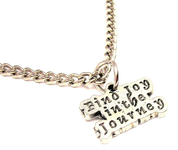 Find Joy In The Journey Single Charm Necklace