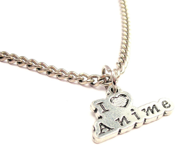 I Love Anime Single Charm Necklace