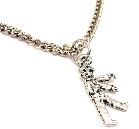 Little Walking Zombie Single Charm Necklace