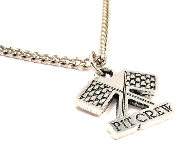 Pit Crew Single Charm Necklace