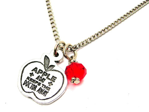 Apple A Day Keeps The Doctor Away Necklace