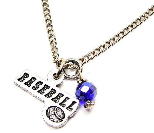 Baseball Tab With Baseball Necklace