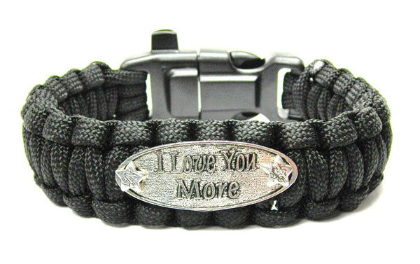 I Love You More Catalog Paracord   Black