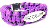 Peace Love Swim 550 Military Spec Paracord Bracelet