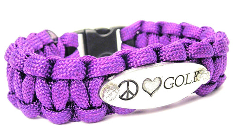 Peace Love Golf 550 Military Spec Paracord Bracelet