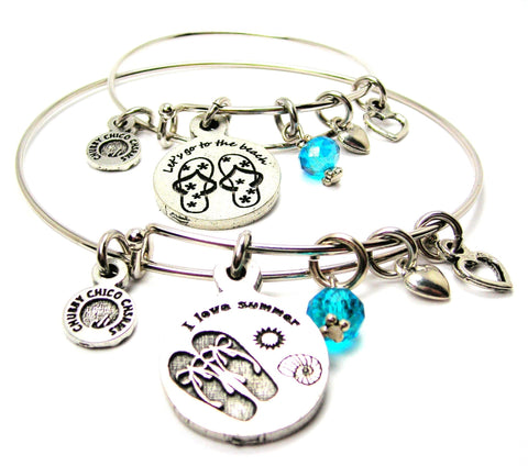 BEACH JEWELRY, SUMMER JEWELRY, ADULT AND CHILD JEWELRY SET, CHILD BANGLES