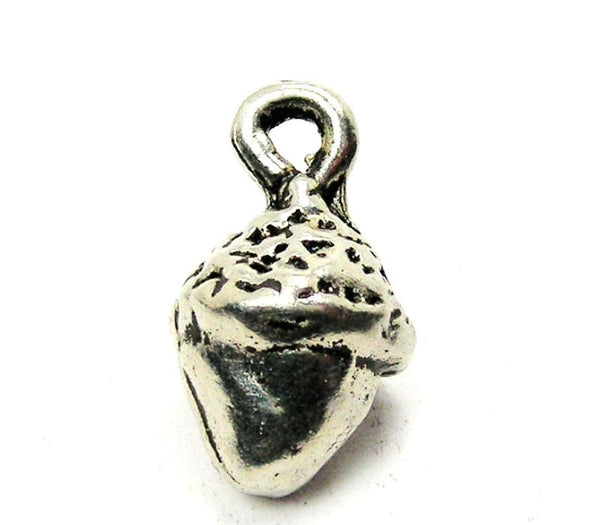 Garden Acorn Genuine American Pewter Charm