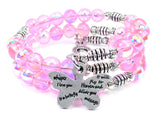 Whisper I Love You To A Butterfly Sea Siren Ocean Glass Wrap Bracelet