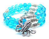 Cthulu Sea Siren Ocean Glass Wrap Bracelet