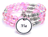 Tia Sea Siren Ocean Glass Wrap Bracelet