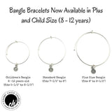 February Outlined Expandable Bangle Bracelet Set