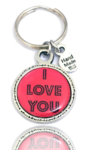 I Love You Framed Resin Key Chain