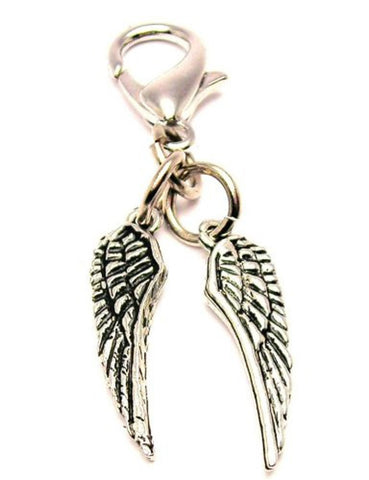 Pair Of Angel Wings Zipper Pull