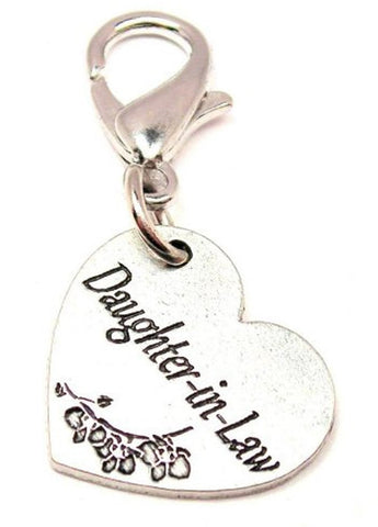 Daughter In Law Heart Zipper Pull