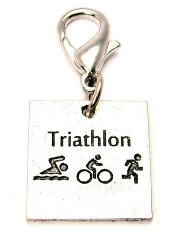 Triathlon Zipper Pull