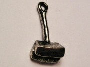 Pooper Scooper Genuine American Pewter Charm