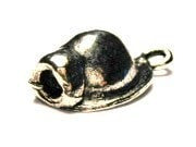 Coal Miner Helmet Genuine American Pewter Charm