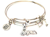 great Dane bracelet, great Dane bangles, great Dane jewelry, dog bracelet, animal lover bracelet