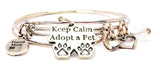 animal adoption bracelet, animal rights bracelet, animal awareness bracelet, dog lover bracelet, dog lover jewelry